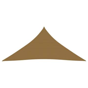 Taupe Sunshade Sail 160 g/m² - 4.5x4.5m HDPE Shelter