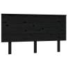 Black Solid Wood Pine Bed Headboard | Stylish & Rustic Design