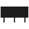 Black Solid Wood Pine Bed Headboard | Stylish & Rustic Design