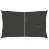 Sunshade Sail 3x5m Anthracite - UV & Mould Resistant