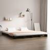 Pallet Bed Black 160x200 cm | Solid Wood Pine - Hipomarket