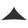 Sunshade Sail Oxford Fabric - 3.5x3.5x4.9m Anthracite