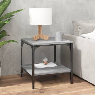 Industrial Grey Sonoma Coffee Table - 50x50x40 cm