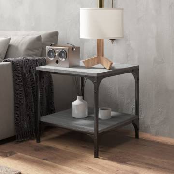 Industrial Grey Sonoma Coffee Table - 50x50x40 cm