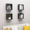 Wall Cube Shelves 4 pcs High Gloss Black 30x15x30 cm Colour high gloss black Size 30 x 15 x 30 cm Quantity in Package 4 Number of Pieces 1 