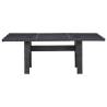 Garden Dining Table Black 200x100x74 cm - Stylish Outdoor Furniture