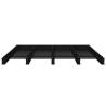 Pallet Bed Black 160x200 cm | Solid Wood Pine - Hipomarket