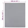 Jersey Fitted Sheet Grey 160x200 cm - Soft Cotton Comfort