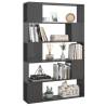 High Gloss Grey Book Cabinet Room Divider | HipoMarket