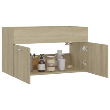 Sink Cabinet Sonoma Oak 80x38.5x46 cm - Stylish Storage Solution