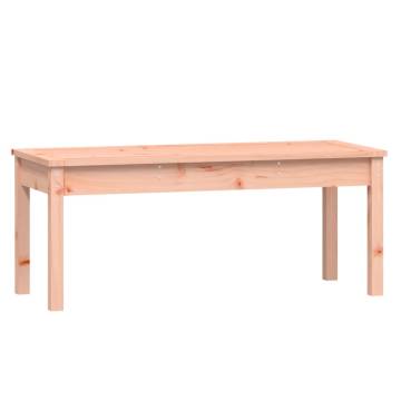 Solid Douglas Wood Garden Bench - 109x44x45 cm