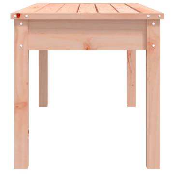 Solid Douglas Wood Garden Bench - 109x44x45 cm