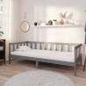 Day Bed Grey Solid Pinewood 90x200 cm Colour grey Size 90 x 200 cm 