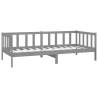 Day Bed Grey Solid Pinewood 90x200 cm - Affordable & Stylish