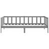 Day Bed Grey Solid Pinewood 90x200 cm - Affordable & Stylish