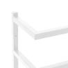 Towel Rack White 24x12x96 cm Steel - Stylish & Durable