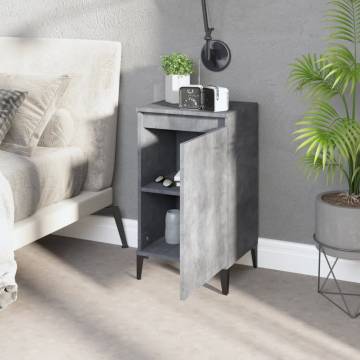 Trendy Bedside Cabinets 2 pcs Concrete Grey - Hipomarket