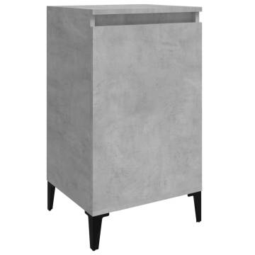 Trendy Bedside Cabinets 2 pcs Concrete Grey - Hipomarket