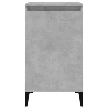 Trendy Bedside Cabinets 2 pcs Concrete Grey - Hipomarket