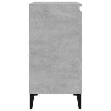 Trendy Bedside Cabinets 2 pcs Concrete Grey - Hipomarket