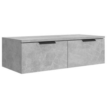 Stylish Wall Cabinet Concrete Grey - 68x30x20 cm | HipoMarket