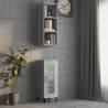 Wall Cabinet Grey Sonoma 32.5x34.5x90 cm Engineered Wood Colour grey sonoma Quantity in Package 1 Number of Pieces 