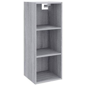 Grey Sonoma Wall Cabinet - 32.5x34.5x90cm | HipoMarket