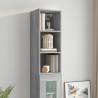 Grey Sonoma Wall Cabinet - 32.5x34.5x90cm | HipoMarket