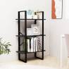 Storage Shelf Black 60x30x105 cm Solid Pine Wood Colour black Quantity in Package 1 Height 105 cm Material wood 