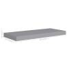 Floating Wall Shelves - 4 pcs Grey MDF | Stylish Home Decor