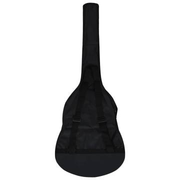 Guitar Bag for 4/4 Classical Guitar - Black Fabric 100x37cm