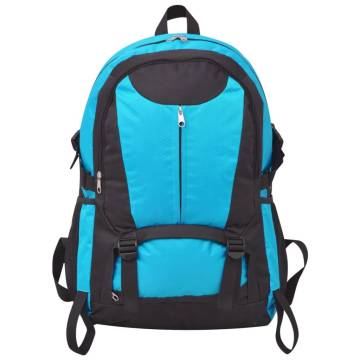 Hiking Backpack 40L Black and Blue - Durable & Comfortable