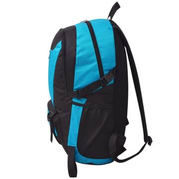 Hiking Backpack 40L Black and Blue - Durable & Comfortable