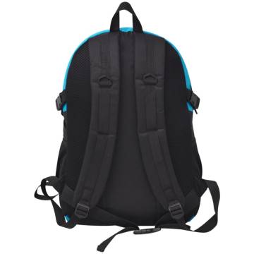 Hiking Backpack 40L Black and Blue - Durable & Comfortable