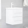 Stylish White Sink Cabinet - 41x38.5x48 cm Engineered Wood