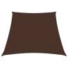 Sunshade Sail Oxford Fabric Trapezium 2/4x3 m Brown Colour brown Size 2/4 x 3 m 