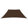 Sunshade Sail Oxford Fabric Trapezium 2/4x3 m Brown | HipoMarket