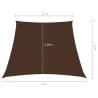 Sunshade Sail Oxford Fabric Trapezium 2/4x3 m Brown | HipoMarket