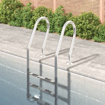 Durable Pool Ladder 54x38x158 cm 304 Stainless Steel | HiPoMarket