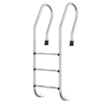 Durable Pool Ladder 54x38x158 cm 304 Stainless Steel | HiPoMarket