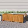 Garden Storage Box with Wheels - Solid Acacia Wood 150x50 cm