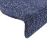 15 Pcs Self-adhesive Stair Mats - Blue | Hipomarket