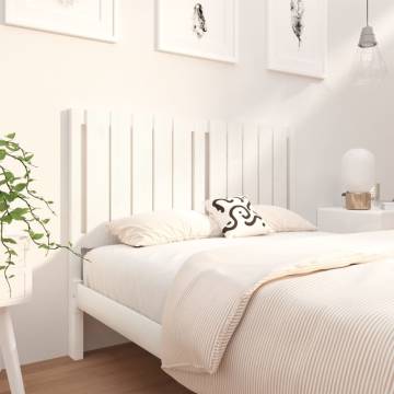 Stylish White Bed Headboard - Solid Pine Wood | Hipo Market