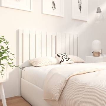 Stylish White Bed Headboard - Solid Pine Wood | Hipo Market