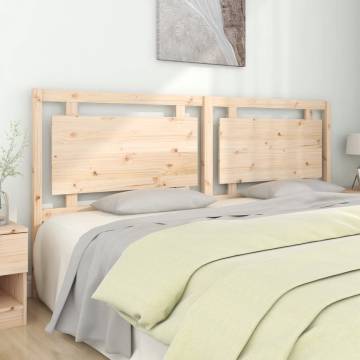 Solid Pine Wood Bed Headboard - Stylish & Rustic Design