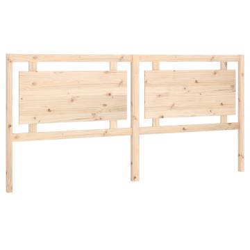 Solid Pine Wood Bed Headboard - Stylish & Rustic Design