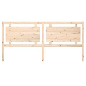 Solid Pine Wood Bed Headboard - Stylish & Rustic Design