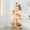 Flower Stand 75x25x140.5 cm - Solid Wood Fir Plant Rack