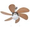 Ceiling Fan with Light 76 cm - Light Brown | Hipo Market