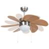 Ceiling Fan with Light 76 cm - Light Brown | Hipo Market